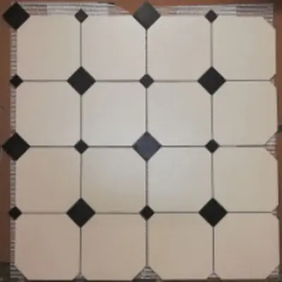 Metlaha Метлахская плитка Диана Белая 40x40