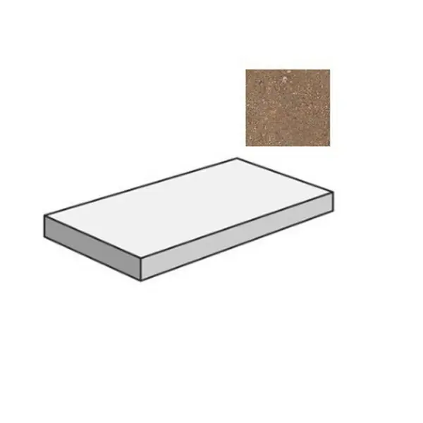 Sant Agostino Duo CSAGDDBO12 Gradone Angolare Dx Cotto 33x120