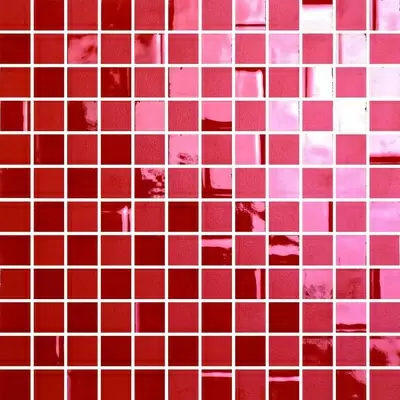 Settecento The Wall 100941 Highlights Rosso Geranio Su Rete 2.2x2.2 28,6x28,6
