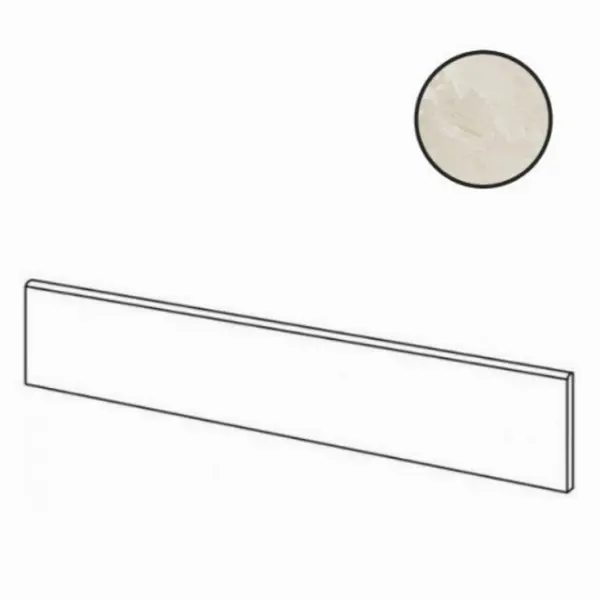 Cerim Ceramiche Rock salt of cerim 766718 White Gold Nat Battiscopa 4,6x60