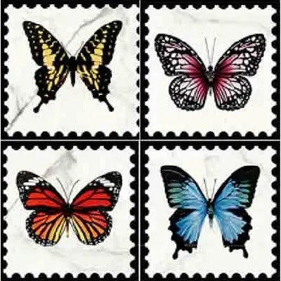 Villeroy&Boch Victorian by Mary Katrantzou K1222MK0A0 White Butterfly Perforated Gls 7R 20x20
