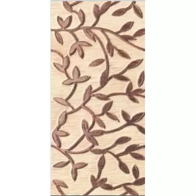 Serenissima Cir India Lucidi Moka Fascia Ramage 16.5x33