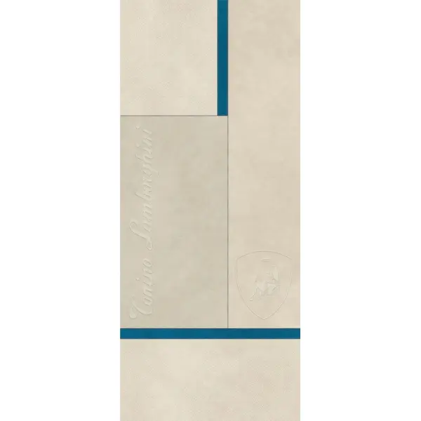 Tonino Lamborghini Korium 167591 Beige Blue Square Logo 120x280 - керамическая плитка и керамогранит