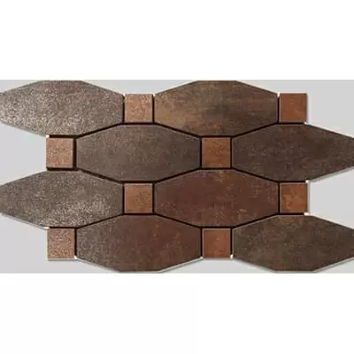 Apavisa Metal 8431940076510 Titanium Lappato Mosaic Blend 13.8x25.75