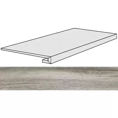 Rex Ceramiche Selection Oak 738123 Gray Oak Gradino Ret 40x120