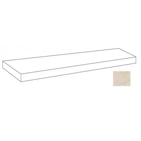 Atlas Concorde Russia Forte Dei Marmi Rock 610010005836 Siberian Ivory Scalino Angolo Sx 120 33x120