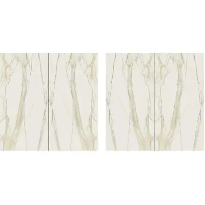 Rex Ceramiche I Classici Di Rex 9000191 Calacatta Gold Open Book A+B Matte 6mm 320x320