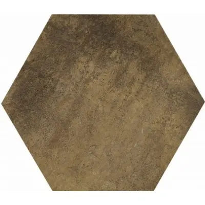 Tagina Apogeo14 Esagona Fiore A Rilievo Light Brown 19,5x19,5