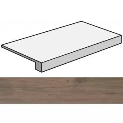 Casalgrande Padana Tavolato Gradone Marrone Medio 120x33