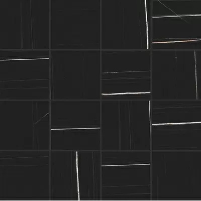 Casa Dolce Casa Stones and More 2.0 756812 Sahara Noir Matte 6mm Mosaico 7.5x7.5 30x30