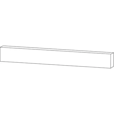 Mutina Rombini BORCU61 Battiscopa Carre Uni White 3,8x40
