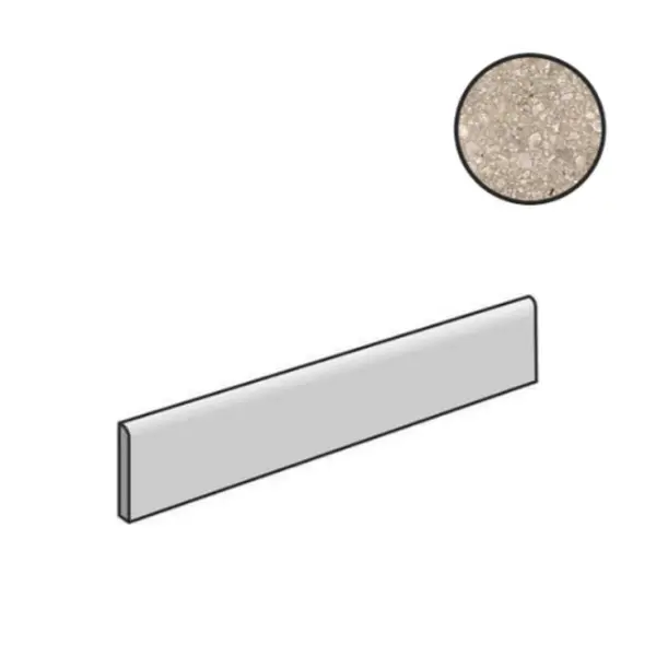 Cerim Ceramiche Match Up 772575 Ceppo Cookie Mix Glossy Battiscopa 4,6x60