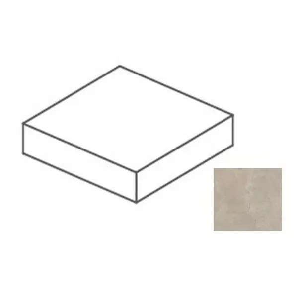 Impronta italgraniti Calcis CL04L882BA Elemento L Angolare Corda 80x80 - керамическая плитка и керамогранит