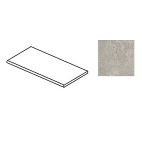 Impronta italgraniti Dorset DR07SG6 Cenere Cross Cut Gocciolatoio Costa Lucida 20mm 30x60