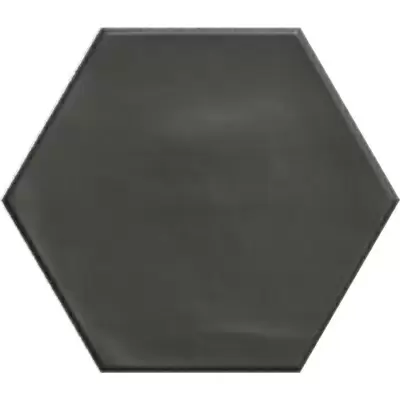 Ribesalbes Geometry Hex Black Matt 15x17.3