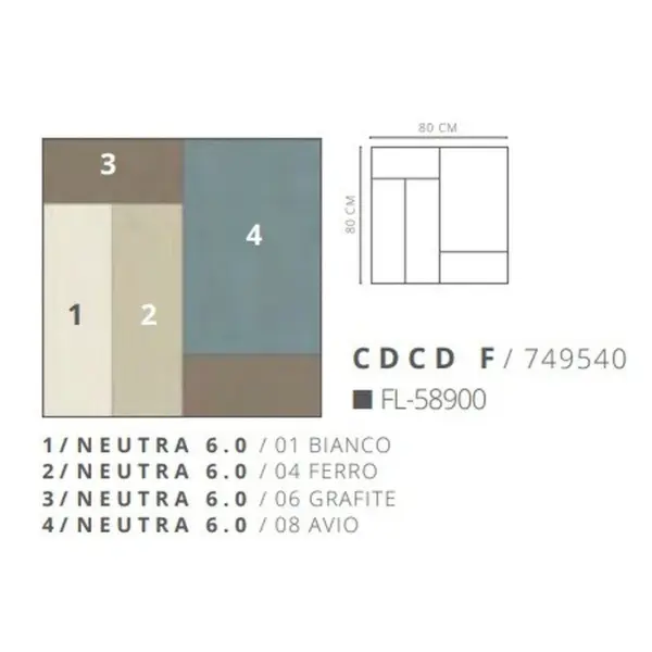 Casa Dolce Casa Magnum Decori 749540 CDCD/F 6mm 80x80