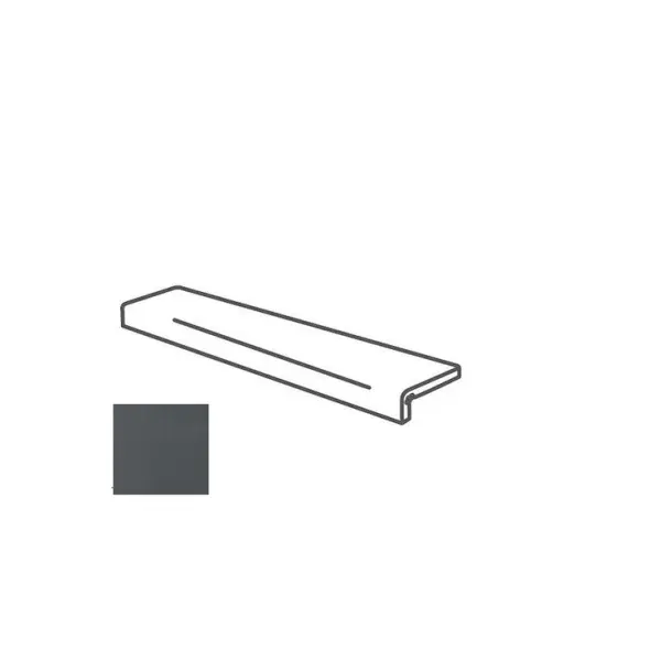 Impronta italgraniti Nuances NU0495I Elemento L Incollato Nero 16,5x60