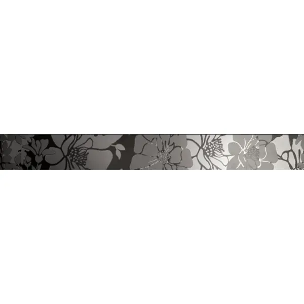 CeDam Lustri List Flower Nero Lucido 6x50