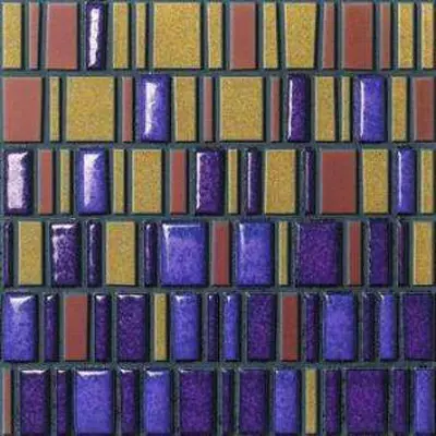 Settecento Le Murrine Gold Medium Gold Amethyst 30x30