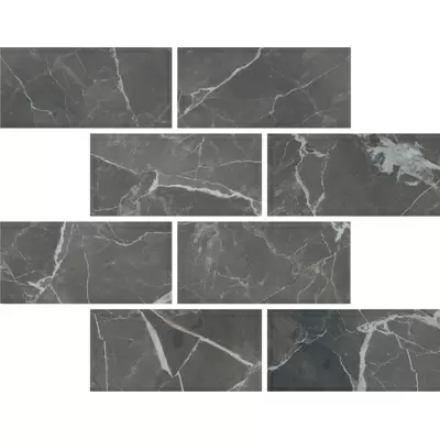 Casa Dolce Casa Stones and More 2.0 763263 Calacatta Black Matte 6 Mm Muretto 30x30