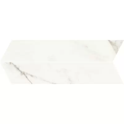 Panaria Trilogy PGZTYC0 Chevron Calacatta White Soft Rect 10x60