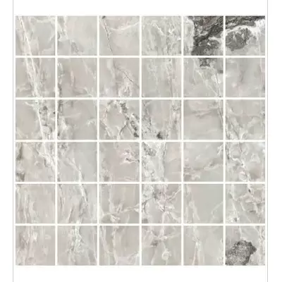 Casa Dolce Casa Onyx&amp;More 767649 Silver Blend Satin Mos 5x5 30x30