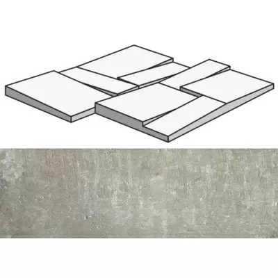 Rex Ceramiche Matieres 755945 Nuage Mod Muretto 3D 30x30