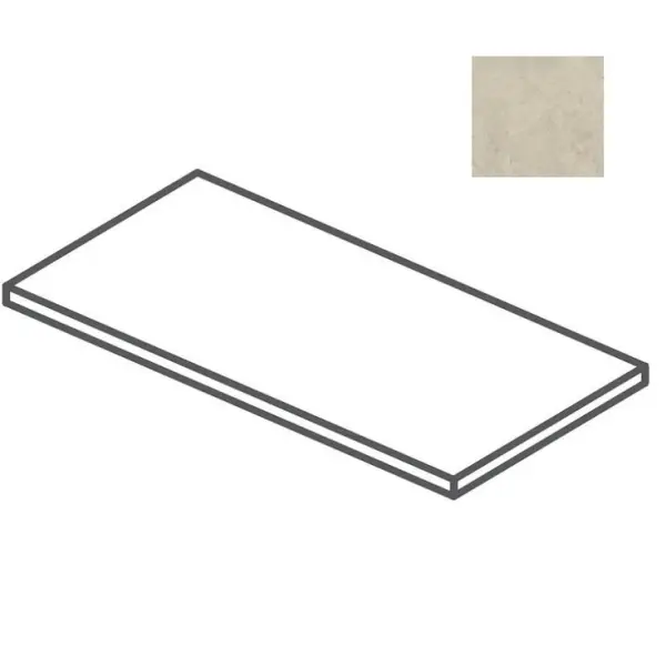 Impronta italgraniti Calcis CL03G8A Gradone Assemblato Visone 40x80 - керамическая плитка и керамогранит