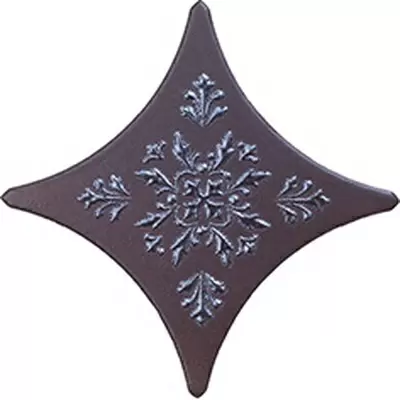 Gracia Ceramica Queen 010203001131 Stella brown Декор 03 11x11