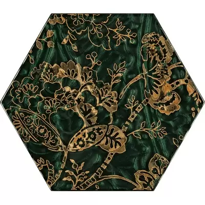 Grupa Paradyz Urban Colours Green Inserto Heksagon C 19.8x17.1