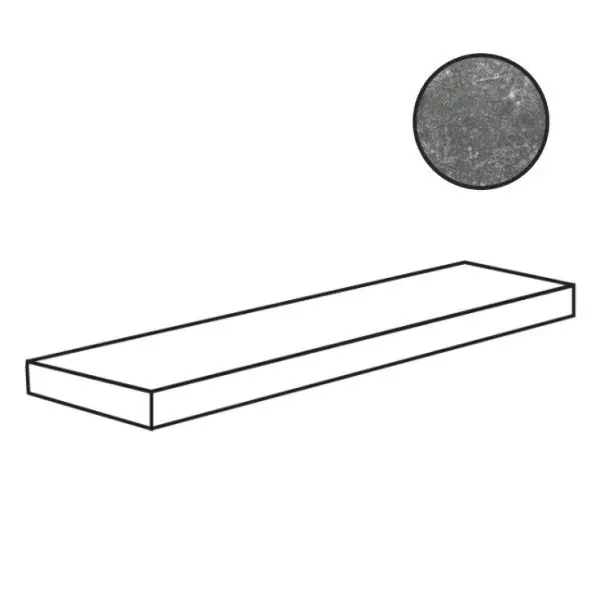 Flaviker PI.SA Nordik Stone 0004848 Angolare Plus SX Grey Ret 32x120