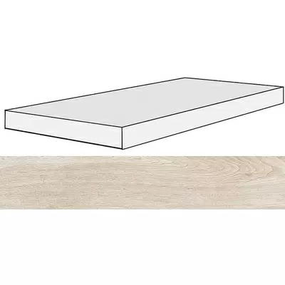 Rex Ceramiche Selection Oak 738133 White Oak Angolo Gradino SX Ret 40x120