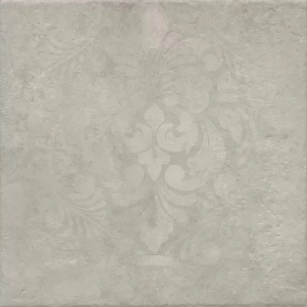 Kerama Marazzi Хадду KM4040G0061N Серый Светлый Матовый Декорированный 40,2x40,2