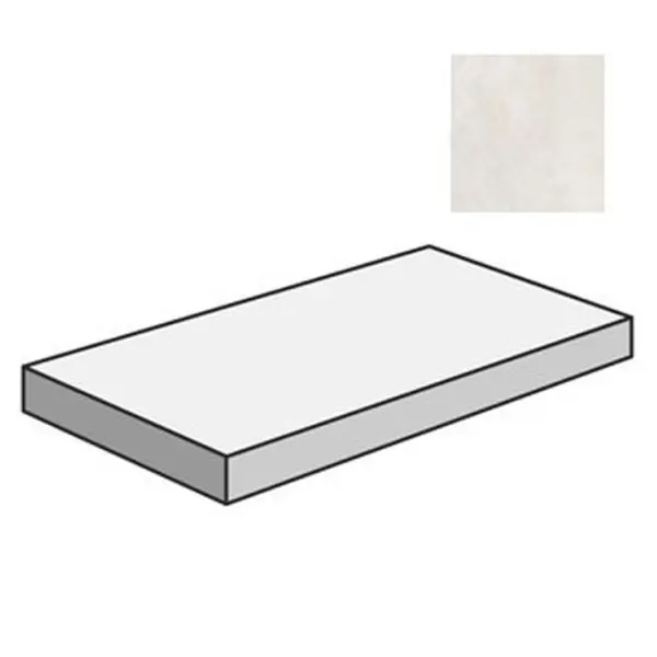 Flaviker PI.SA Double 0014920 Angolare Top DX Nat Plain White 32x120