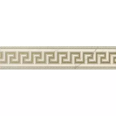 Versace Marble 240201 Fascia Greca Bianco Sab 11.5x58.5