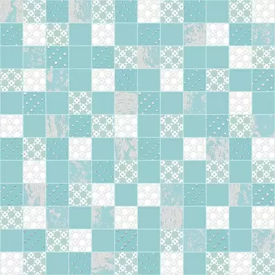 AltaCera Rainfall DW7MSC16 Mosaic Aquamarine 30.5x30.5