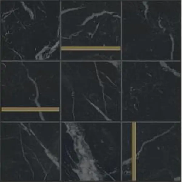 Caesar Anima Futura AGET Unique Black Composizone N Brass 30x30