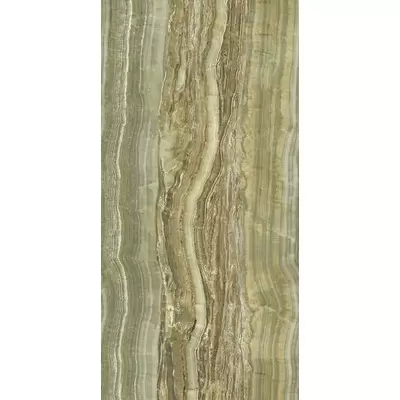 Ariostea Ultra Onici Green Onyx Vein Cut Luc. Shiny 6 mm 75x150
