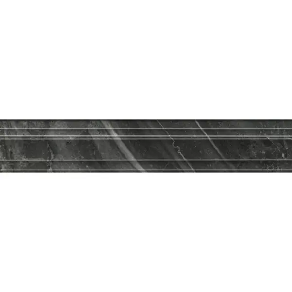 Kerama Marazzi Риальто BLF020R Чёрный Глянцевый Обрезной 7,3x40