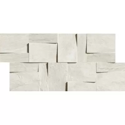 Rex Ceramiche Ardoise 739368 Modulo Muretto 3d Blanc 30x30