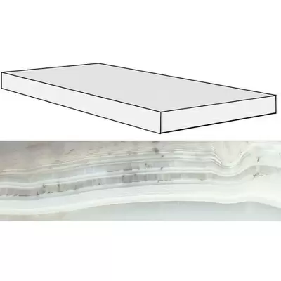 Rex Ceramiche Alabastri Di Rex 739926 Smeraldo Angolo Gradino 33x120