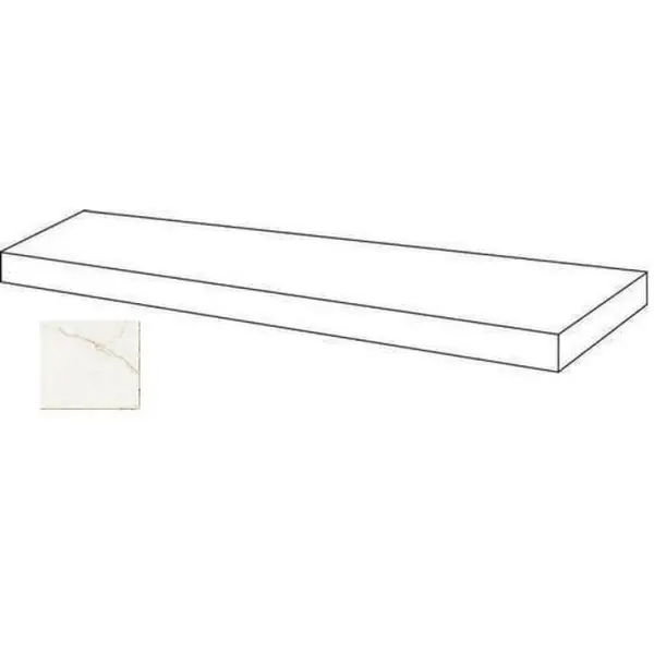 Atlas Concorde Russia Forte Dei Marmi Quark 620070002647 Sahara Blanc Scalino Angolare Dx Matt 33x160