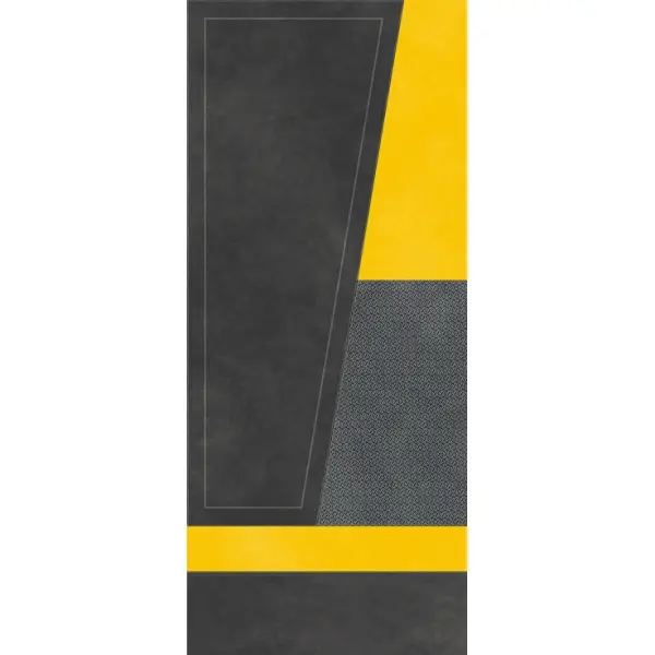 Tonino Lamborghini Korium 167523 Anthracite Yellow Diagonal A 120x280 - керамическая плитка и керамогранит