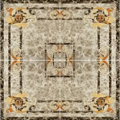Infinity Ceramic Tiles Dell Imperatore Roseton Light 120x120