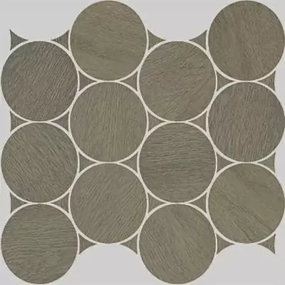 Apavisa Nanoshiba 843194NSH7109 Brown Natural Mosaic Circle 30.07x34.84