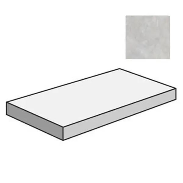 Flaviker PI.SA Double 0014921 Angolare Top DX Nat Plain Grey 32x120