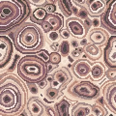 Bisazza Decori 10 06001927VL New Malachite Rose 129.1x129.1