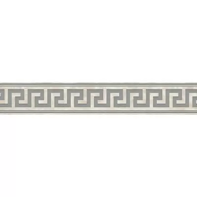 Versace Meteorite 47273 Fascia Greca Lappato Bianco/Platino 9,8x60