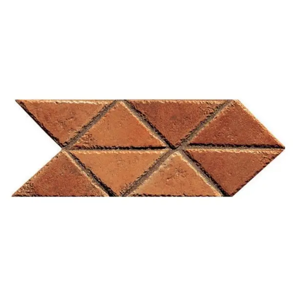 ABK Petraia A5017H Freccia Triangoli Cotto 12,5x25 - керамическая плитка и керамогранит
