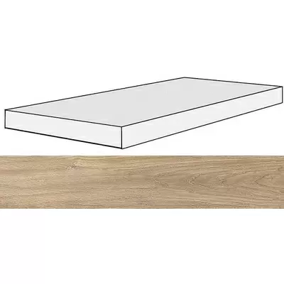 Rex Ceramiche Selection Oak 738134 Cream Oak Angolo Gradino SX Ret 40x120